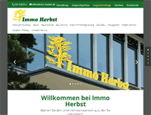Tablet Screenshot of immo-herbst.de